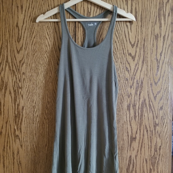 Army Green Racerback Tunic - Picture 3 of 3